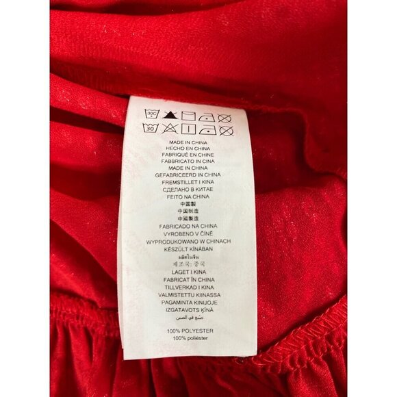 MICHAEL Michael Kors Red Metallic Cold-Shoulder Dress, NWT $165 Women's Size XL - Picture 11 of 13